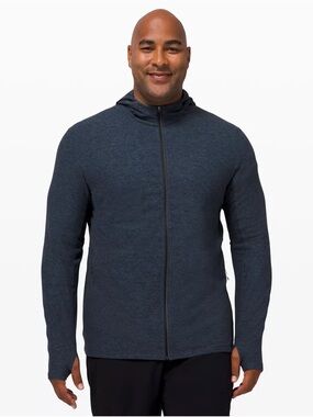 Men's Lululemon Surge Full-Zip Hooded Jacket in Dark Heather Grey L